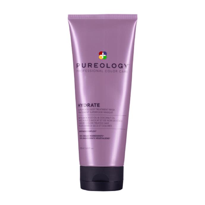 Hydrate Superfoods Treatment by Pureology, $51.95 at [Adore Beauty](https://www.adorebeauty.com.au/pureology/pureology-hydrate-superfoods-treatment-200ml.html|target="_blank"|rel="nofollow").