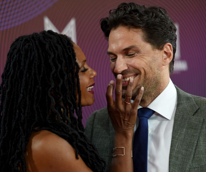 American singer Audra McDonald and her husband William Swenson.