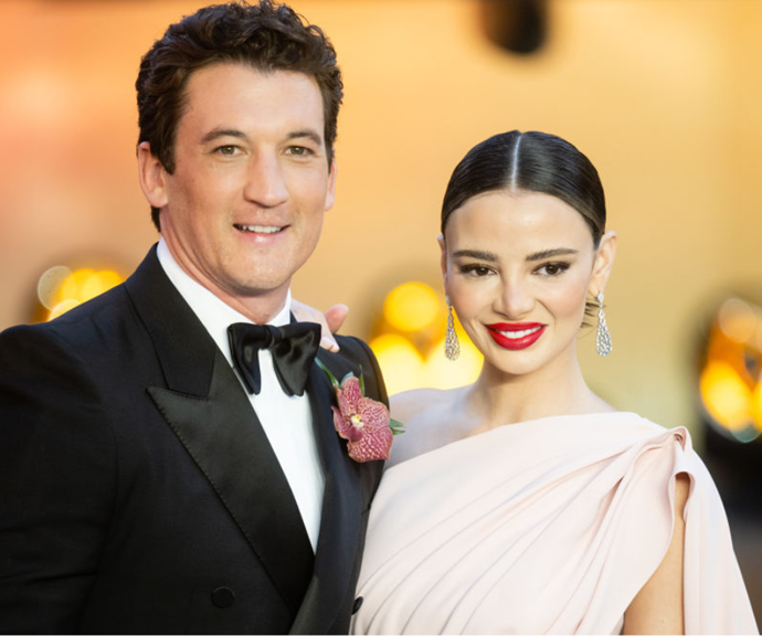 Miles Teller and  wife Keleigh Sperry.