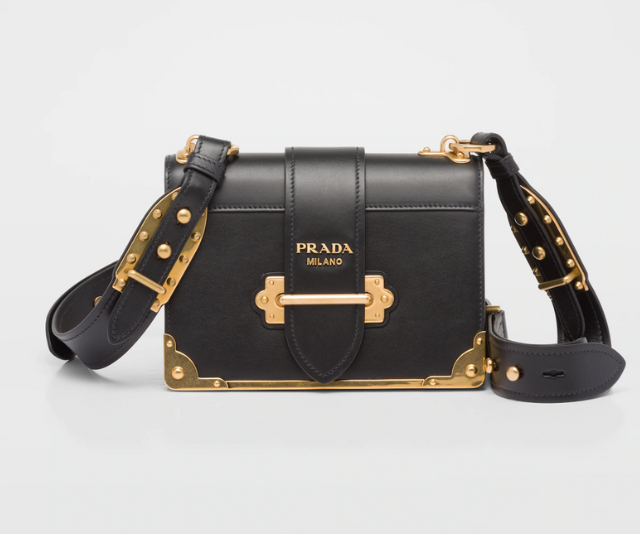 **Prada Cahier Leather Bag**<br>
Buy new; $5,300 at [Prada](https://www.prada.com/au/en/women/bags/shoulder_bags/products.Prada_Cahier_leather_bag.1BD045_2AIX_F0002_V_XCH.html |target="_blank"|rel="nofollow")<br>
Buy it second-hand: $1,695 at [eBay](https://ebay.us/binlgV|target="_blank"|rel="nofollow")