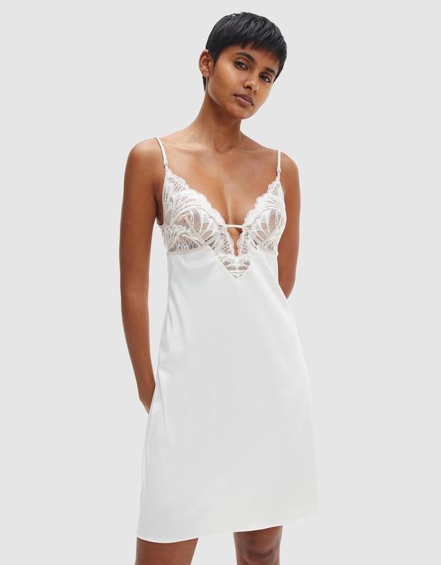 Calvin Klein Bridal Chemise Ivory, $179.95 from [THE ICONIC](https://www.theiconic.com.au/ck-bridal-chemise-ivory-1509419.html|target="_blank"|rel="nofollow")