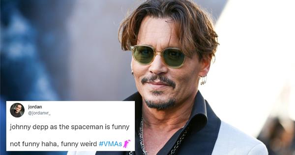 Johnny Depp's 2022 VMAs Appearance Leaves Fans Confused | ELLE Australia