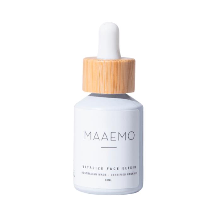 **Vitalize Face Elixir by Maaemo**
<br><br>
Ideal for those with acne scars, MAAEMO's Face Elixir features a high concentration of Omega-3 and 6 to nourish and hydrate skin. Certified organic hemp oil, the skin feels free from any nasty ingredients and includes only vegan ingredients.
<br><br>
*Vitalize Face Elixir by Maaemo, $64.95 at [Adore Beauty](https://www.adorebeauty.com.au/maaemo/maaemo-vitalize-face-elixir-30ml.html|target="_blank"|rel="nofollow").*