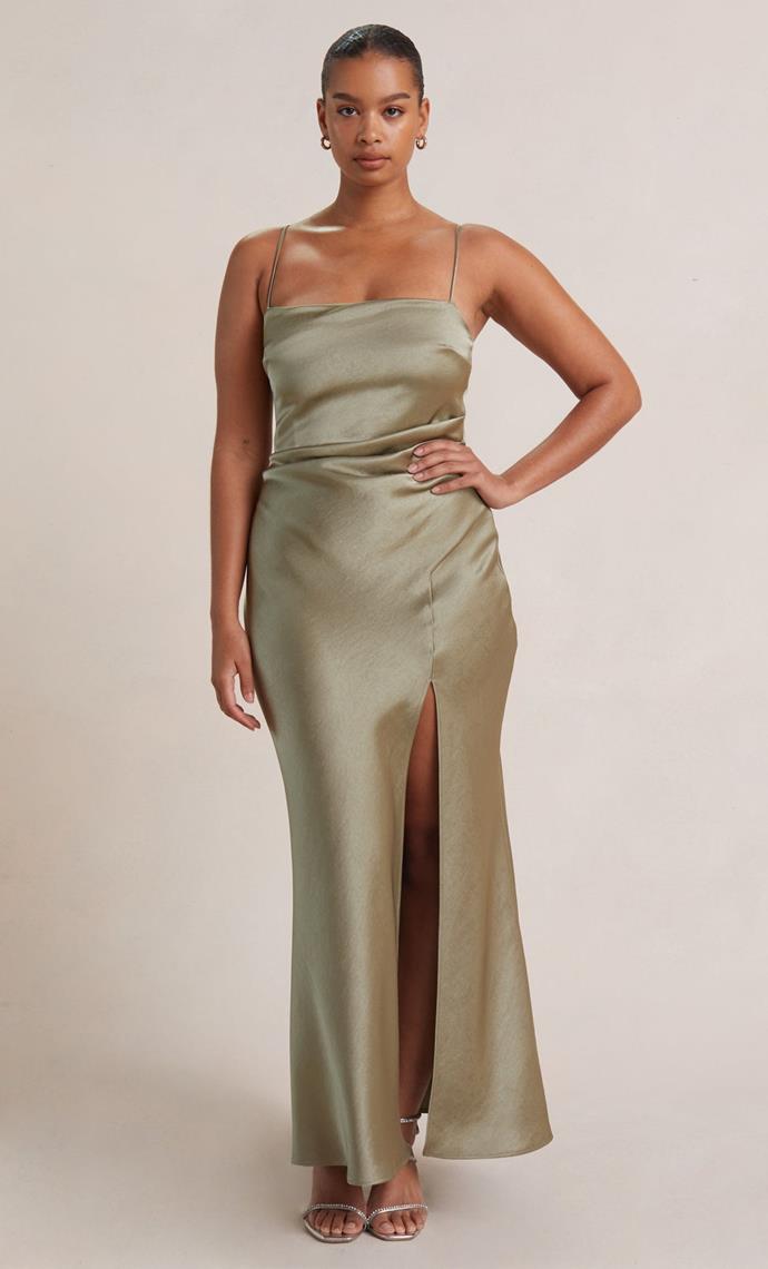 Nadia Maxi Dress, $350 from [Bec + Bridge](https://www.becandbridge.com.au/collections/dresses/products/nadia-maxi-dress-sage-1|target="_blank"|rel="nofollow")