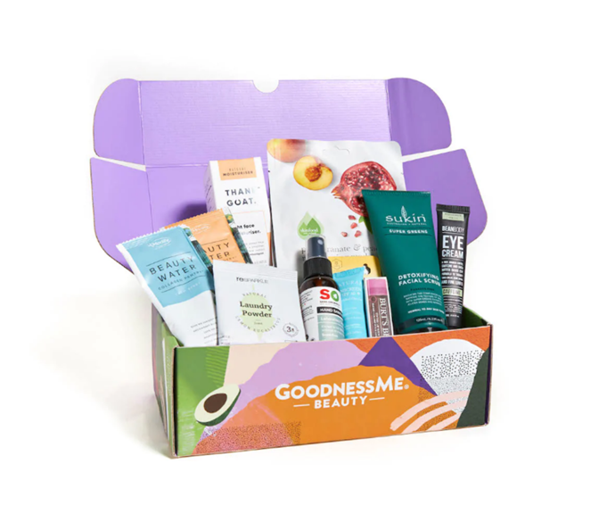***GoodnessMe***<br><br>
Indulge in all things self-care with up to 10 natural beauty and lifestyle products in the GoodnessMe Beauty & Lifestyle Box, delivered to you every three months.<br><br>
**[Shop it here.](https://goodnessme.com.au/products/quarterly-beauty-box-subscription|target="_blank"|rel="nofollow")**