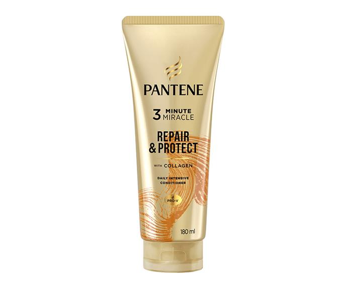 Pantene 3 Minute Miracle Repair & Protect Daily Intensive Conditioner With Collagen, 400mL, $7.99.