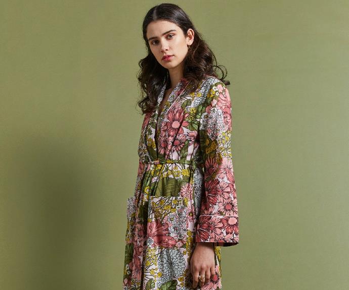 **Who**: Papinelle and Karen Walker.
<br><br>
**What**: A limited-edition, luxe sleepwear collaboration.
<br><br>
**Where**: Our work-from-home wardrobe that will be making its way into the office. Available to shop online from Papinelle and in-store and [online](https://www.papinelle.com/|target="_blank"|rel="nofollow"). 
<br><br>
**Why**: Papinelle and Karen Walker have teamed up again on a limited-edition range of luxe, fashion-forward sleepwear which fuses soft-as-butter fabrics with bold botanical prints. The collection, which features silk and cotton pyjama sets, printed robes and strappy nightgowns, will see these pieces venture far beyond the bedroom, making it the perfect evening ensemble as well as a work from home wonder. Who knows, you may even be seeing these in the boardroom.