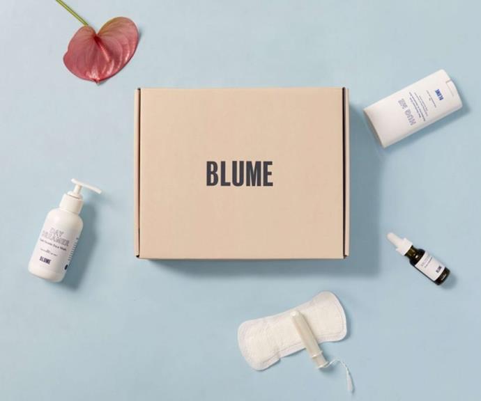 For all the self-care magic you need during that time of the month, just answer a few quick questions and they'll build you the perfect Blume box, just for you. 
<br>
<Br>
*Build Your Routine, from $38.86 at Blume. [Shop it here.](https://www.blume.com/pages/build-a-box|target="_blank"|rel="nofollow")*