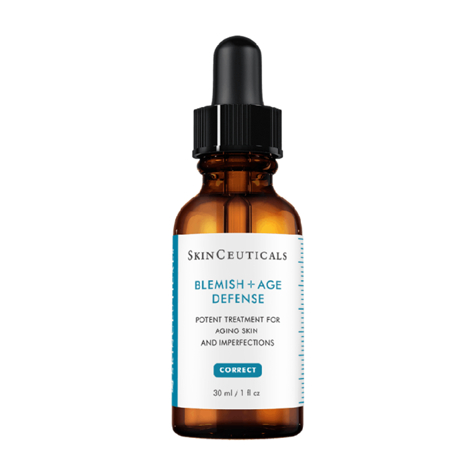 Blemish And Age Defence Salicylic Acid Serum, $129 at [Skinceuticals](https://www.skinceuticals.com.au/skincare/facial-serums/blemish-and-age-defense-salicylic-acid-serum/635494391206.html|target="_blank"|rel="nofollow")
<br><br>
**Why it's good:** Free from oil and targeted towards breakouts, this serum has been supercharged with dioic acid and beta-hydroxy acid to reduce clogged pores and sebum production.