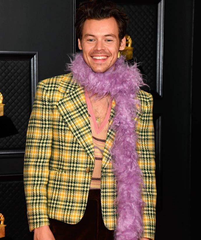 Harry Styles also at the 2021 Grammys.