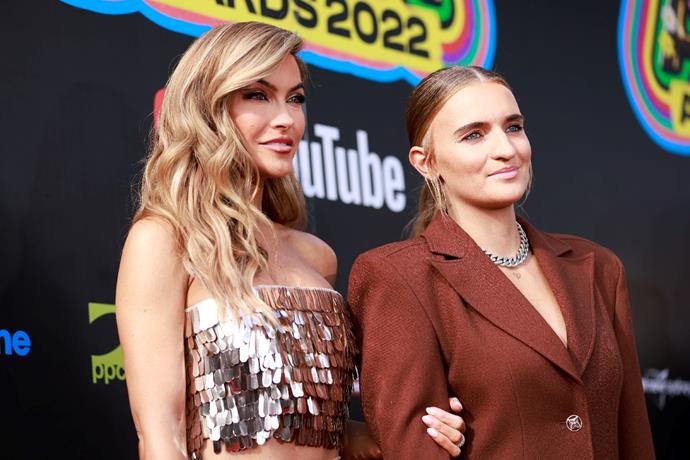 Chrishell Stause and G Flip at the 2022 ARIA Awards.