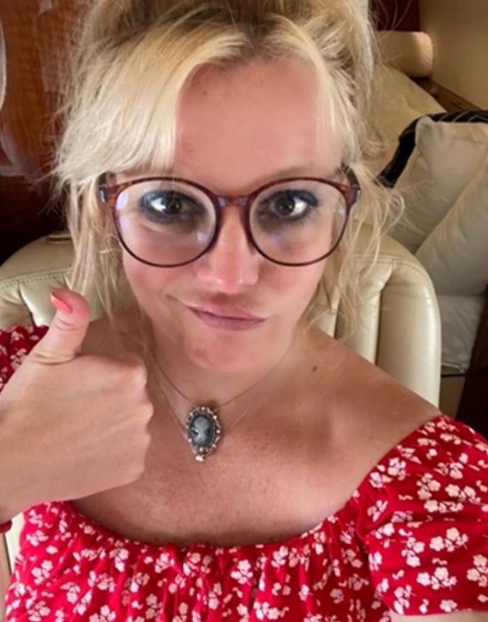 Britney a partagé ce selfie fin décembre 2022. (Image : Instagram)