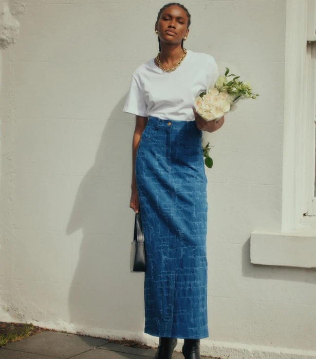 10 Denim Maxi Skirts, The It-Girl Style of 2023, To Shop Now | ELLE ...