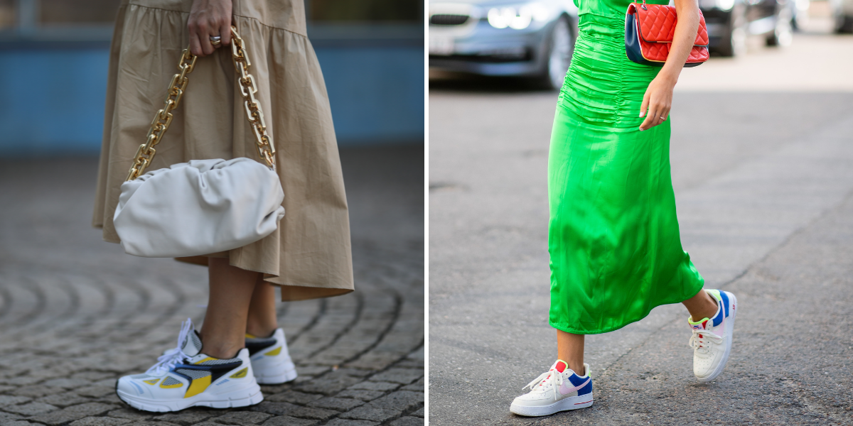 The Best White Sneakers To Wear With Dresses | ELLE Australia
