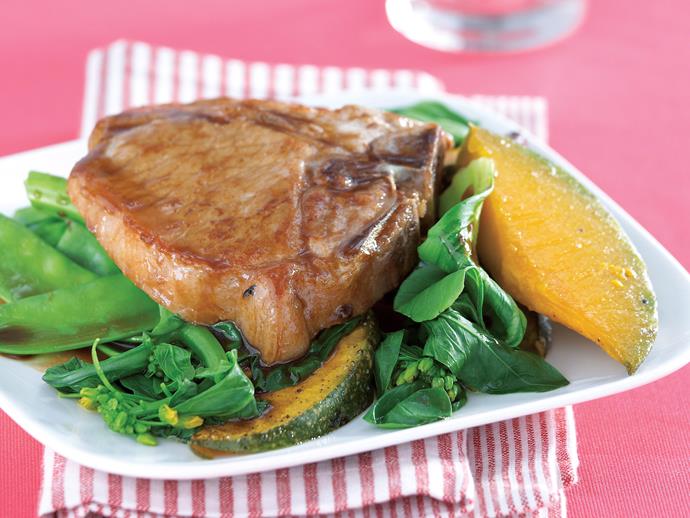 **[Sticky pork chops](https://www.womensweeklyfood.com.au/recipes/sticky-pork-chops-26767|target="_blank")**

Give the humble pork chop a Chinese-style twist and it can still go from the stove to the table in less than 30 minutes.