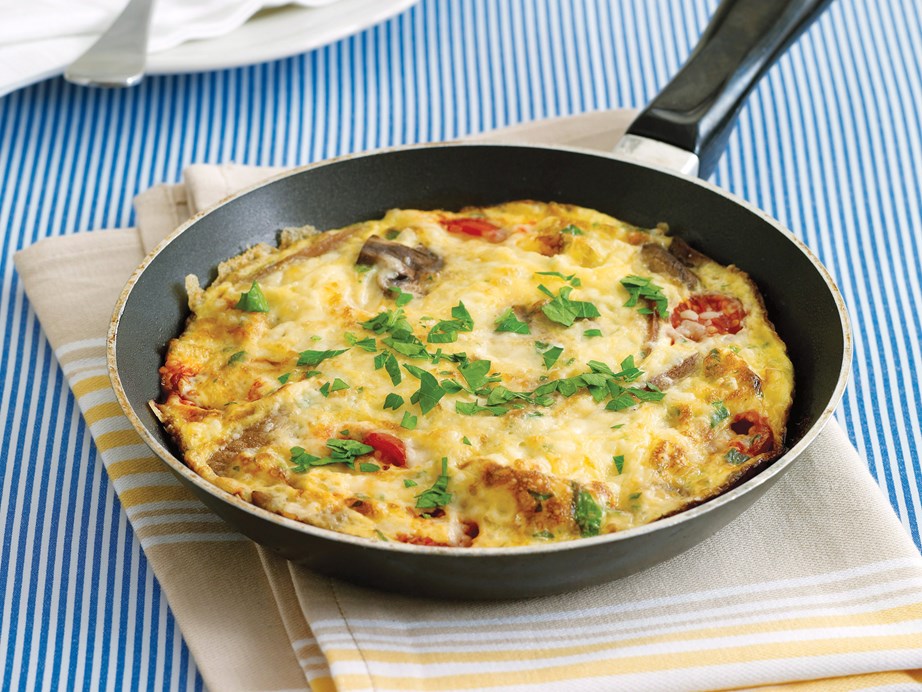 **[Breakfast omelette](https://www.womensweeklyfood.com.au/recipes/breakfast-omelette-21785|target="_blank")**
Packed full of goodness and delicious flavours, this sausage and cheese omelette is a hearty breakfast that is sure to set your day off to a good start.