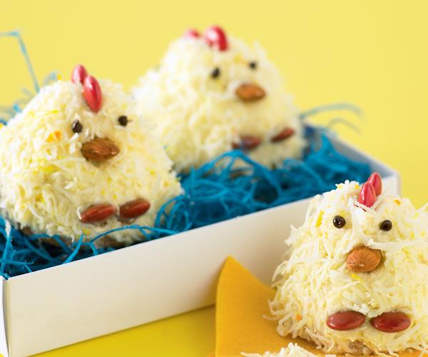 easter chick cupcakes 