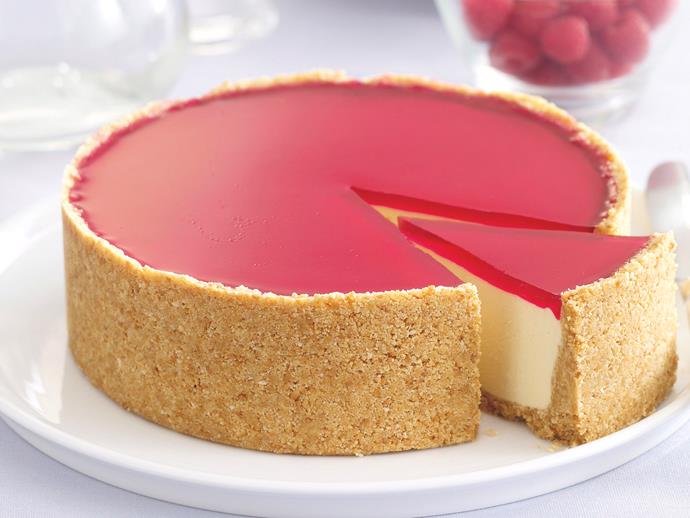 **[Lemon and raspberry cheesecake](https://www.womensweeklyfood.com.au/recipes/lemon-and-raspberry-cheesecake-21255|target="_blank")**
