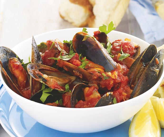 Mussels in Tomato Sauce