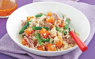 Couscous with Tuna, Pumpkin and Beans