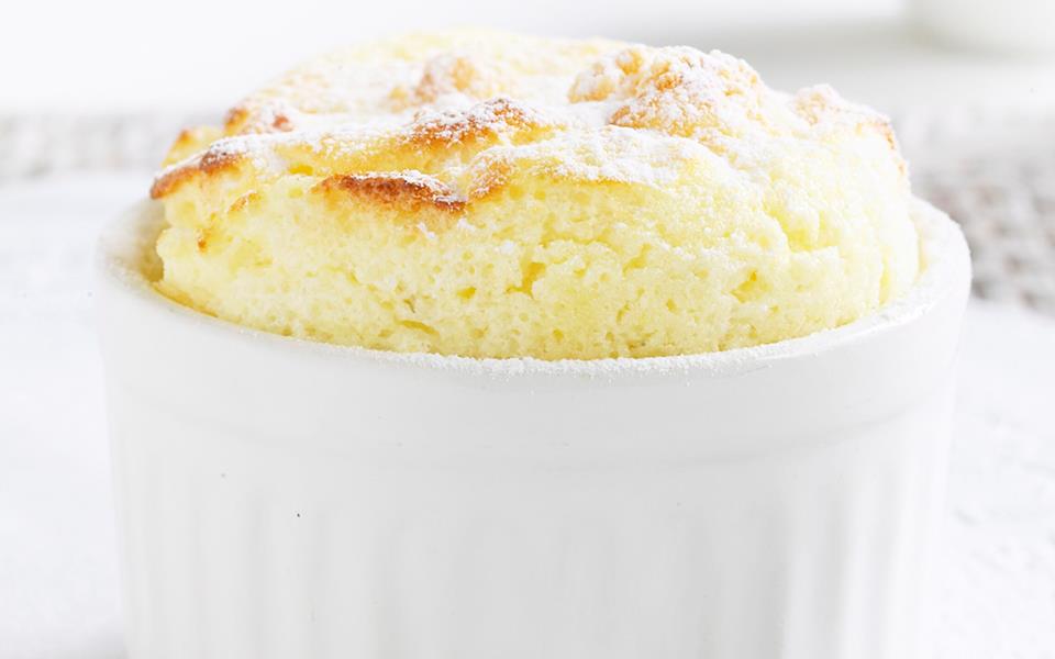 Citrus souffle with white chocolate sauce recipe | FOOD TO LOVE