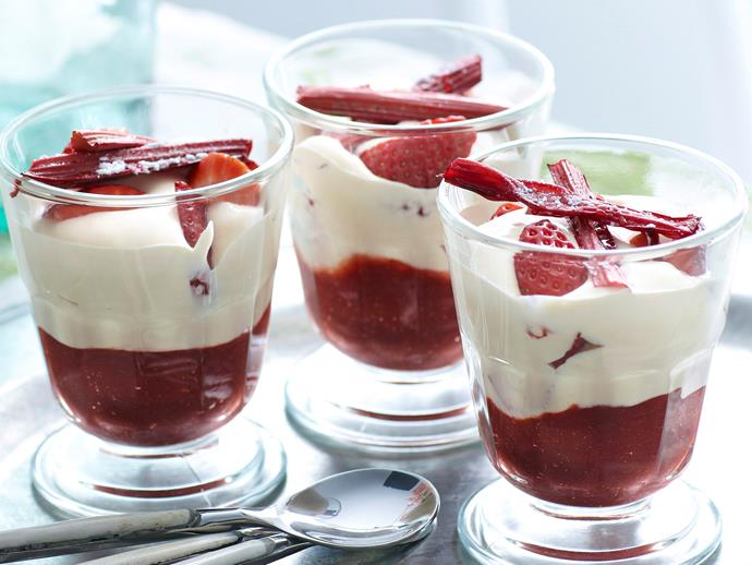 **[Zabaglione with rhubarb and strawberries](https://www.womensweeklyfood.com.au/recipes/zabaglione-with-rhubarb-and-strawberries-25539|target="_blank")**