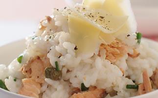 Salmon and Chive Risotto