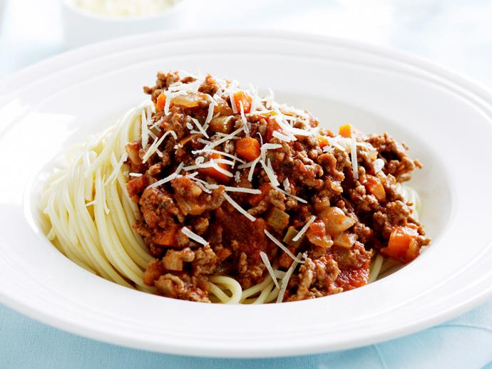 [Spaghetti bolognese](http://www.foodtolove.com.au/recipes/spaghetti-bolognese-4727|target="_blank")