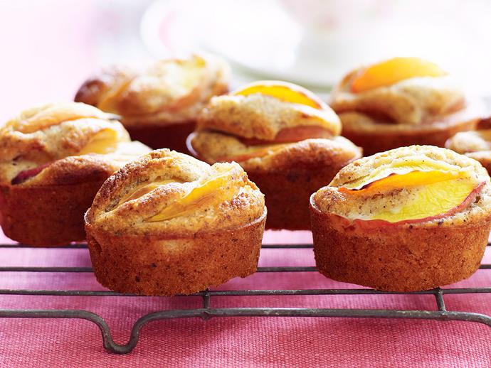 **[Peach and hazelnut friands](https://www.womensweeklyfood.com.au/recipes/peach-and-hazelnut-friands-27375|target="_blank")**

Brighten up your morning or afternoon with these stone fruit and nutty french cake delights.