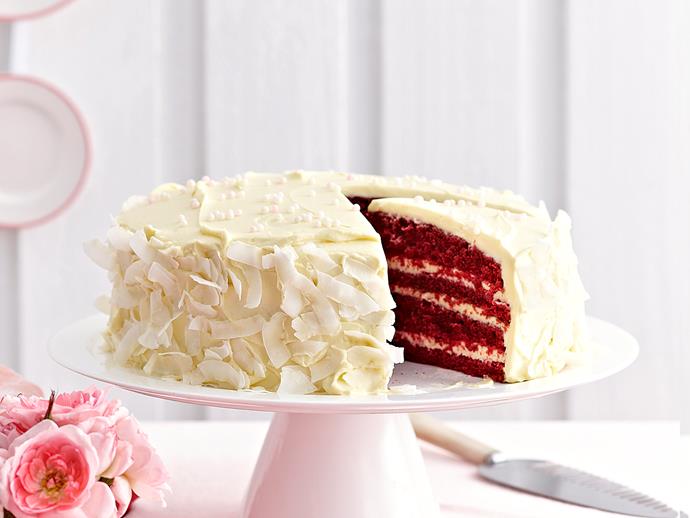 **[Pink velvet cake](https://www.womensweeklyfood.com.au/recipes/pink-velvet-cake-23810|target="_blank")**

Fluffy rose-pink cake dressed in a sinful mascarpone frosting, this dessert is almost too pretty to eat. Almost!