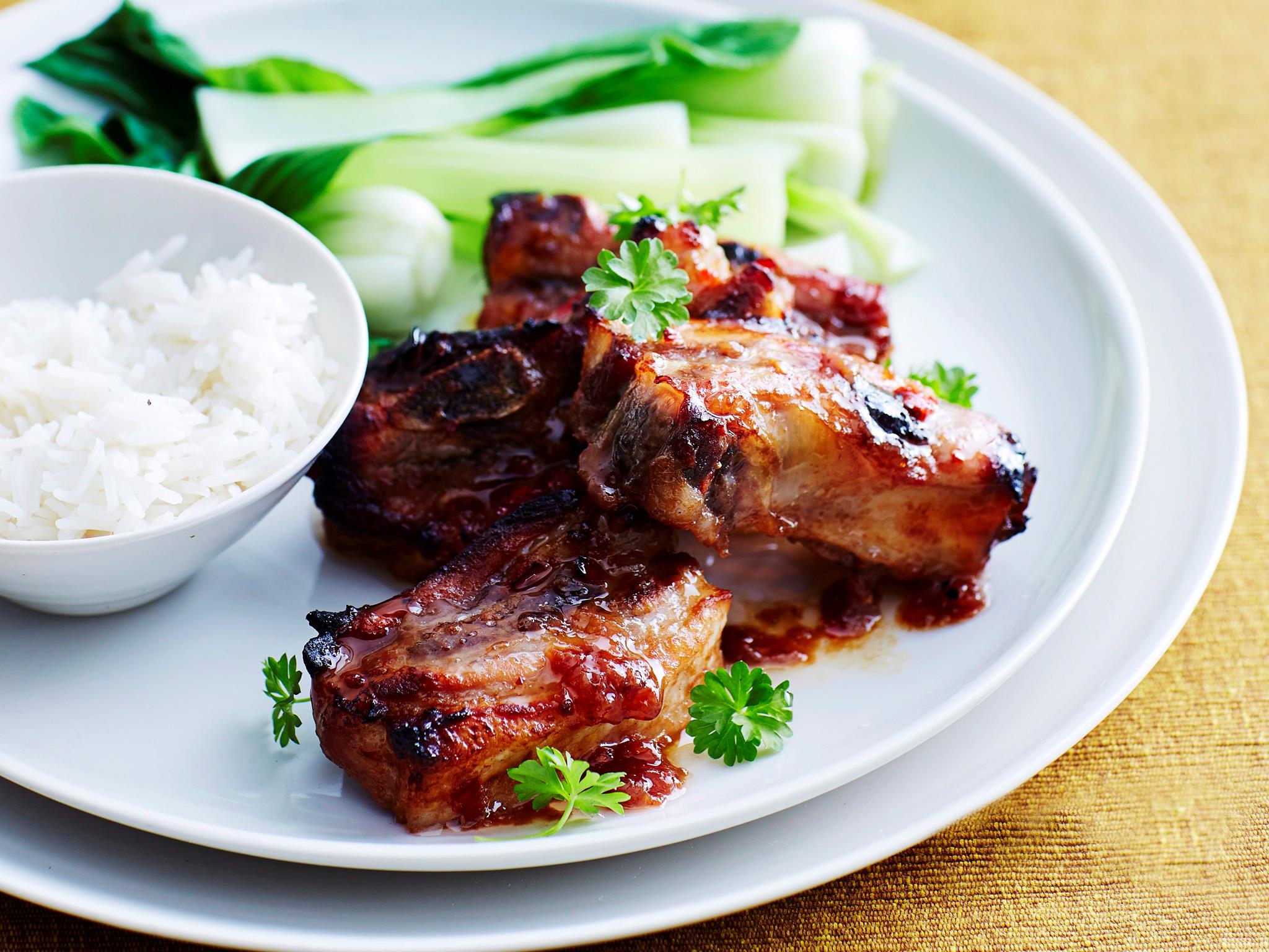 **Pork spare ribs with chilli plum sauce:** Savour these tender, juicy pork ribs, drizzled in Chinese chilli plum sauce and served with steamed rice or Asian greens. **[Get the recipe here.](https://www.womensweeklyfood.com.au/recipes/pork-spare-ribs-with-chilli-plum-sauce-27112|target="_blank")**