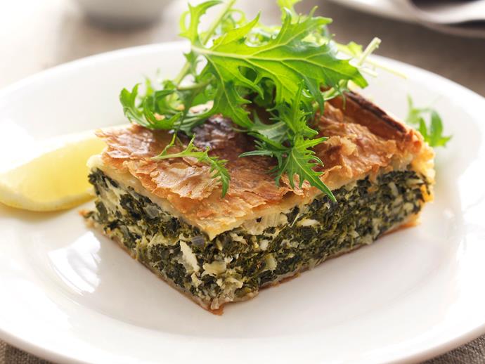 **[Spinach pie](http://www.womensweeklyfood.com.au/recipes/spinach-pie-27495|target="_blank")**