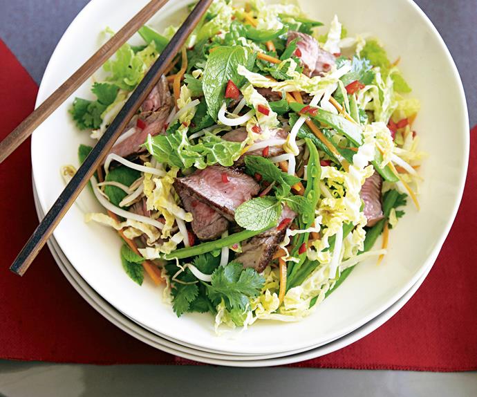 Beef and Crunchy Cabbage Salad
