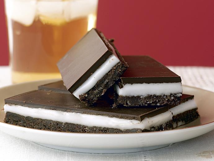 Recreate a childhood favourite with this divine [chocolate and peppermint slice](https://www.womensweeklyfood.com.au/recipes/chocolate-peppermint-slice-27165|target="_blank") recipe that is wonderful sliced and shared with loved ones over a pot of tea.