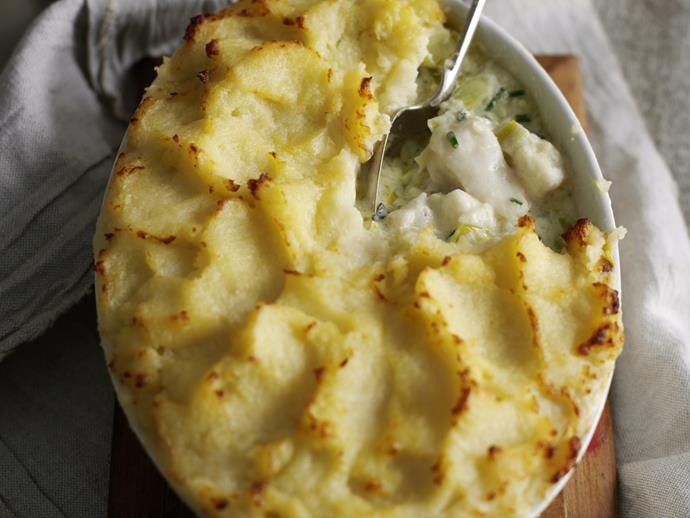 [Fish pie with potato and celeriac mash](https://www.womensweeklyfood.com.au/recipes/fish-pie-with-potato-and-celeriac-mash-23873|target="_blank")