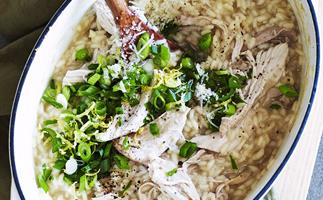 Hearty chicken risotto
