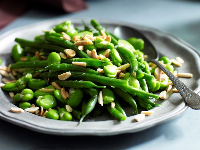 **[Mixed beans with almonds](https://www.womensweeklyfood.com.au/recipes/mixed-beans-with-almonds-26585|target="_blank")**

Laced with goodness, there's always reason to whip up this effortless and tasty accompaniment for any meal or occasion.
