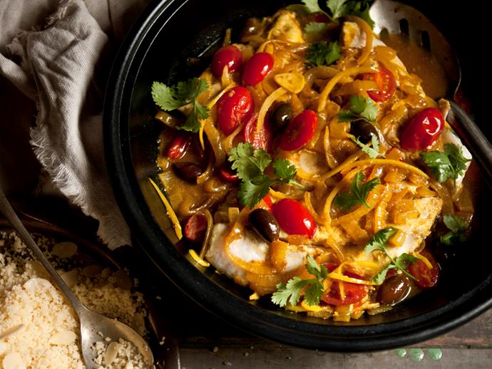 This flavoursome **[Moroccan fish tagine](https://www.womensweeklyfood.com.au/recipes/moroccan-fish-tagine-with-almond-couscous-28408|target="_blank")** with almond couscous is quick to make but certainly doesn't skimp on flavour.