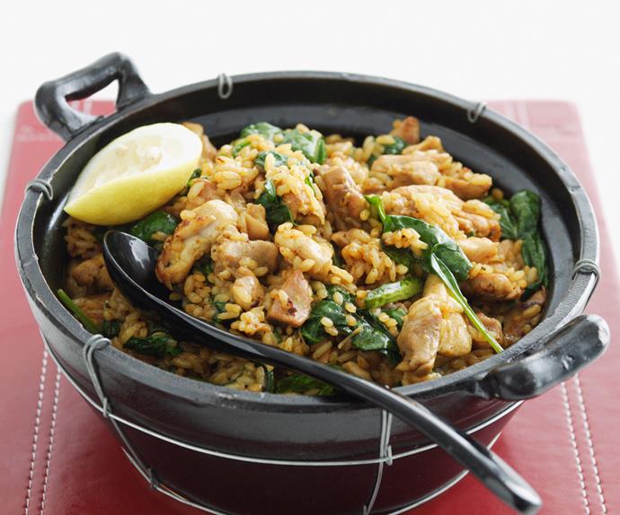 ONE-DISH CURRIED CHICKEN WITH RICE