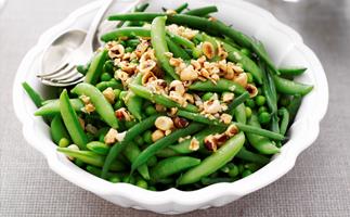 Peas and Beans with Hazelnuts