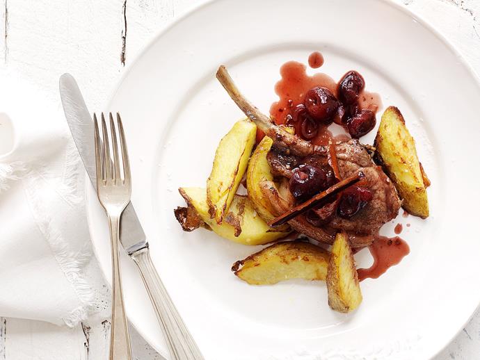 **[Pork cutlets with roasted cherries](https://www.womensweeklyfood.com.au/recipes/pork-cutlets-with-roasted-cherries-23273|target="_blank")**