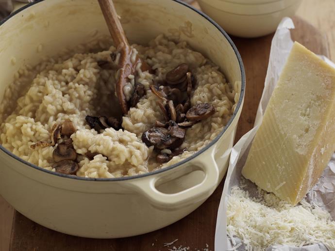 **[Really good mushroom risotto](https://www.womensweeklyfood.com.au/recipes/really-good-mushroom-risotto-27648|target="_blank")**

The earthy taste of four different types of mushrooms brings this risotto alive. A perfect vegetarian meal on its own or served with salad or  green vegetables.