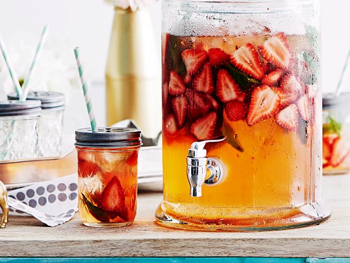 Refreshing and fruity, this gorgeous vanilla infused [strawberry and elderflower mocktail](https://www.womensweeklyfood.com.au/recipes/strawberry-and-elderflower-mocktail-27434|target="_blank") is the perfect drink to serve at a high tea.