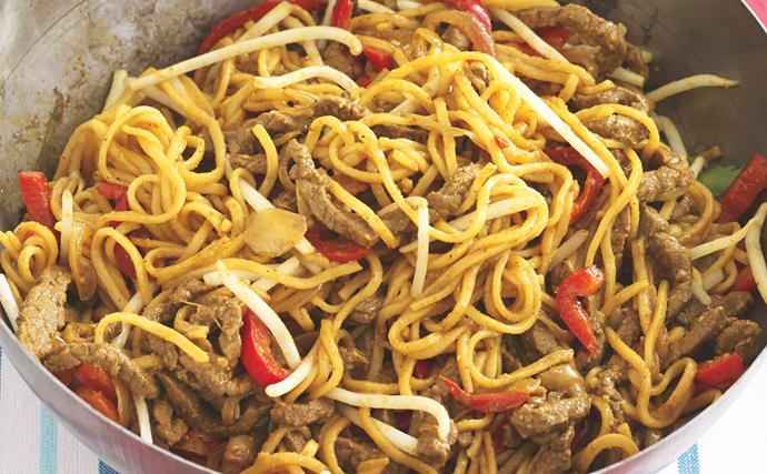 Beef singapore noodles