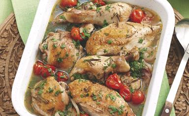 Italian roast chicken
