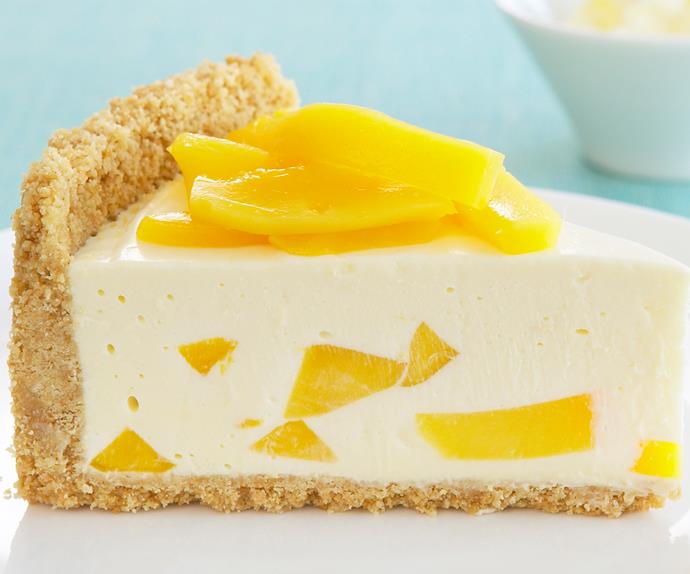 mango and lemon cheesecake