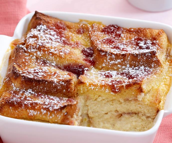 Plum bread and butter pudding | Food To Love