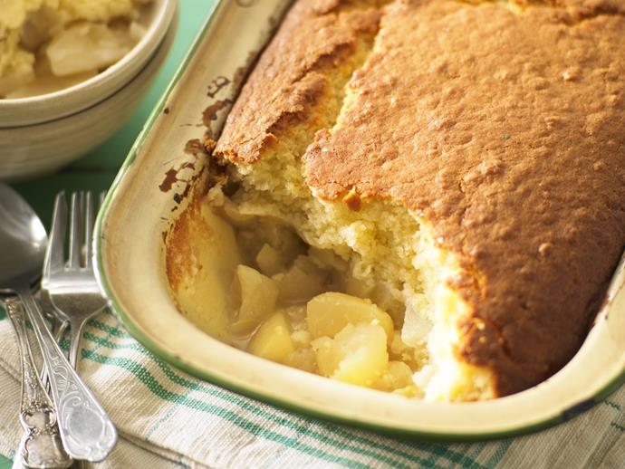 **[Baked apple sponge](https://www.womensweeklyfood.com.au/recipes/baked-apple-sponge-28219|target="_blank")**

Light, fluffy, and filled with juicy warm apple pieces, this delicious apple sponge is wonderful served warm from the oven with a scoop of vanilla ice-cream.