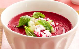 Chilled beetroot soup