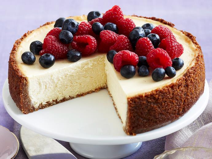 [Baked lemon cheesecake](https://www.womensweeklyfood.com.au/recipes/baked-lemon-cheesecake-18117|target="_blank")